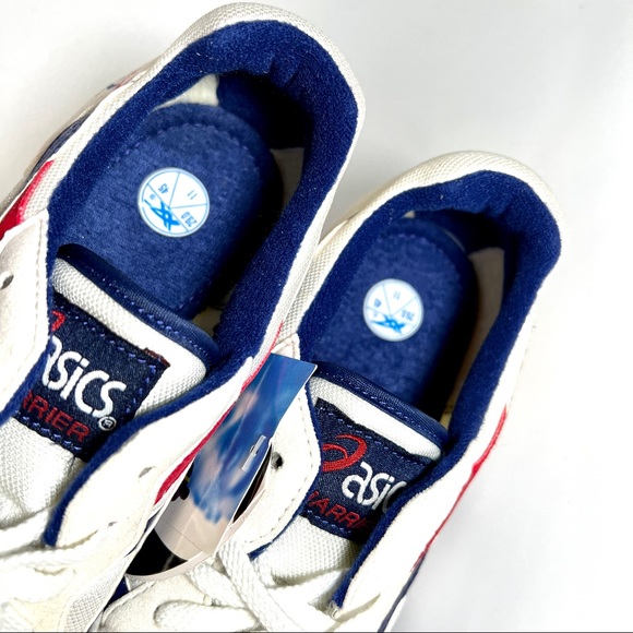 Asics Harrier ‘96 GN505 Running Track/Field Shoes Men's Size 11 White/Navy/Red - Picture 6 of 8